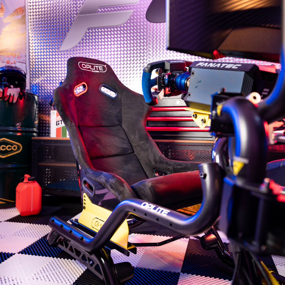 Oplite GTR S3 ELITE Racing Cockpit Yellow - Top Gaming Accessories